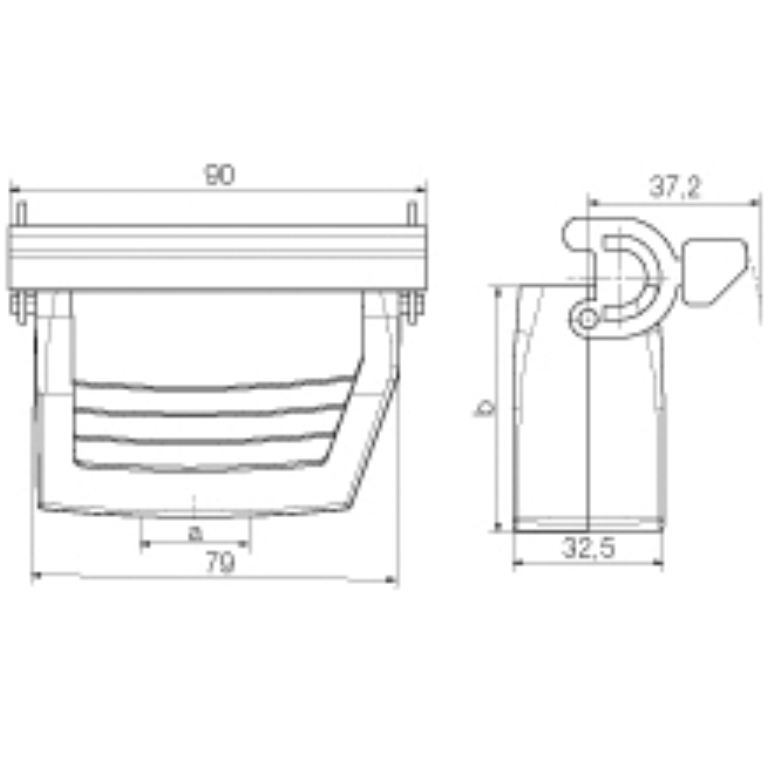 16 Pin Hood Top Entry M25