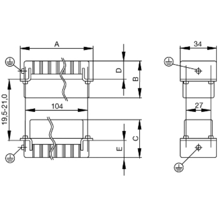 24 Pin Female Insert 25-48