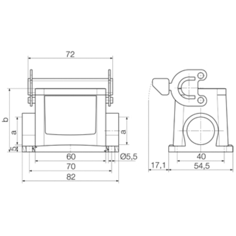 6 Pin Base Housing M20