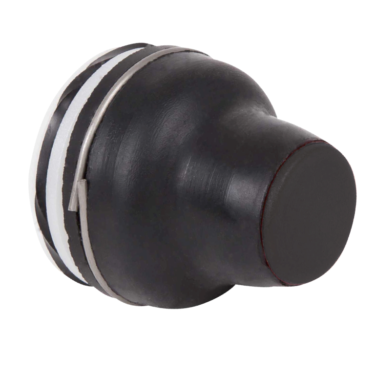 Pushbutton Head Booted Black Insert 4mm