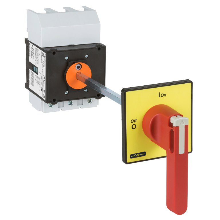 Red Extended Handle Isolator 175A 3 Pole