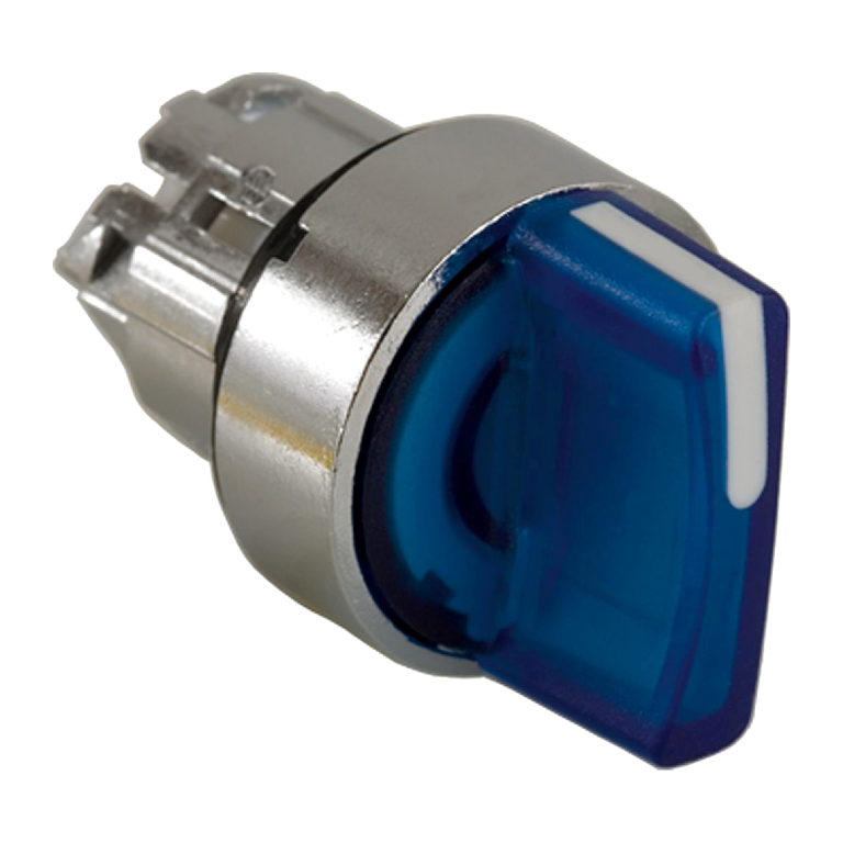 Illuminated Selector Switch Head LED Blue