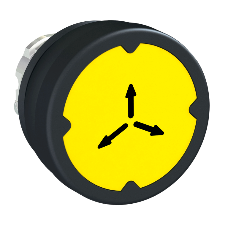 Pushbutton Yellow Harsh Environment H009