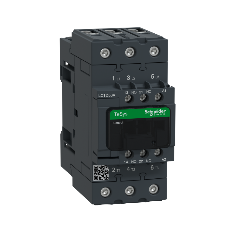 Contactor 3P 50A 220V AC 1+1 