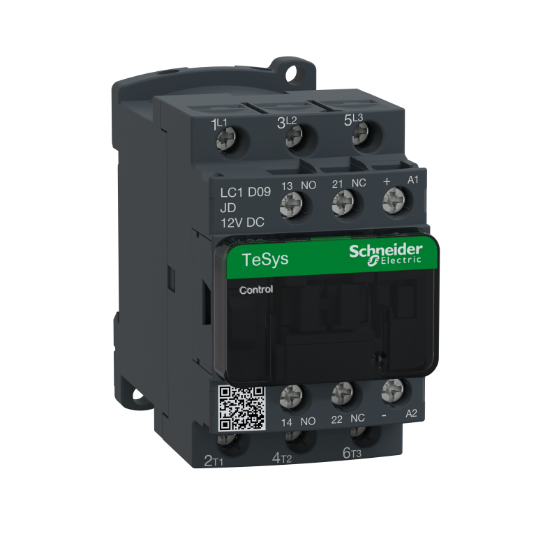 Contactor 9A 3P 12V DC Standard 1+1