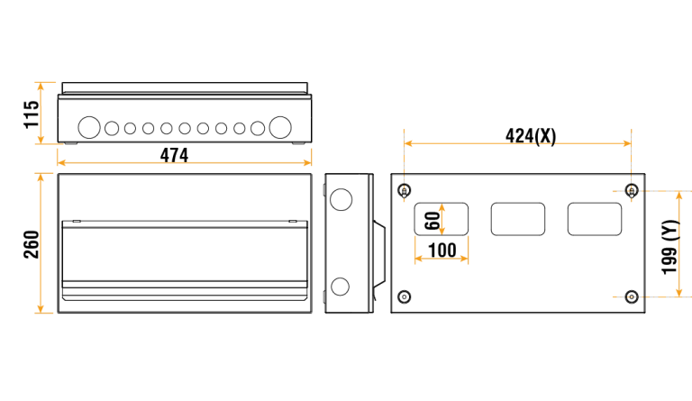 ELUCIAN CUEB22MS20 20 USABLE WAY 100A MAIN SWITCH CONSUMER UNIT