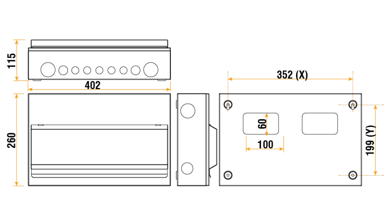 ELUCIAN CUEB18MSRCDSP10 10 USABLE WAY 80A DUAL RCD CONSUMER UNIT WITH SPD