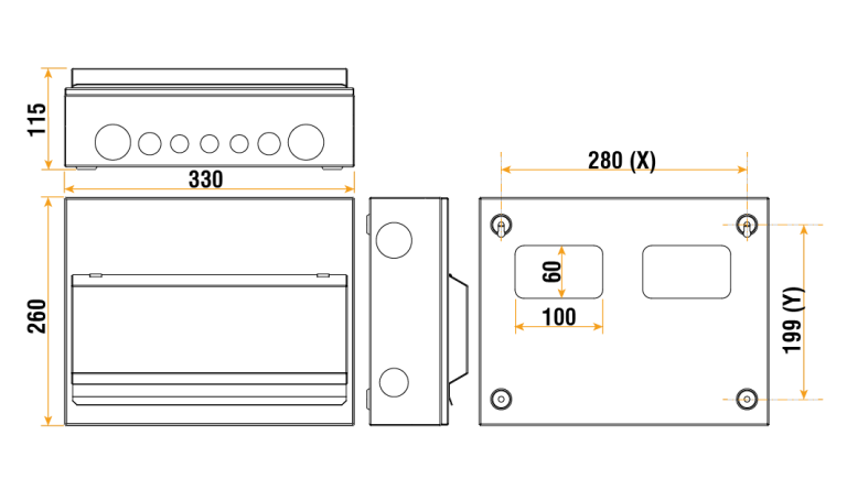 ELUCIAN CUEB14MSSP11 11 USABLE WAY 100A MAIN SWITCH CONSUMER UNIT WITH SPD