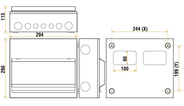 ELUCIAN CUEB12MSSP8 8 USABLE WAY 100A MAIN SWITCH CONSUMER UNIT WITH SPD