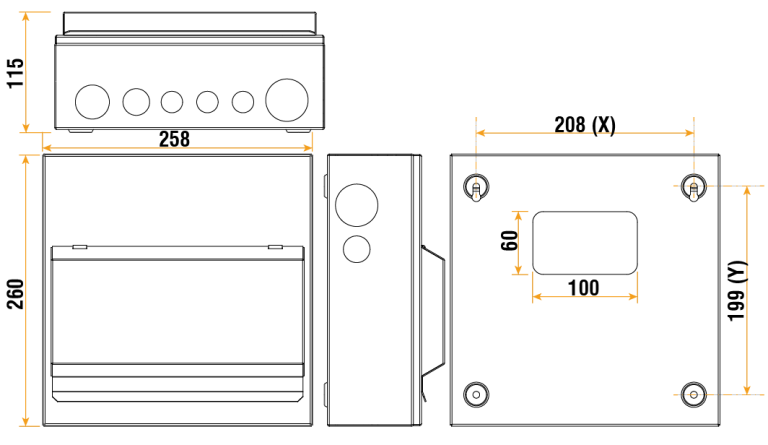 ELUCIAN CUEB10MS8 8 USABLE WAY 100A MAIN SWITCH CONSUMER UNIT