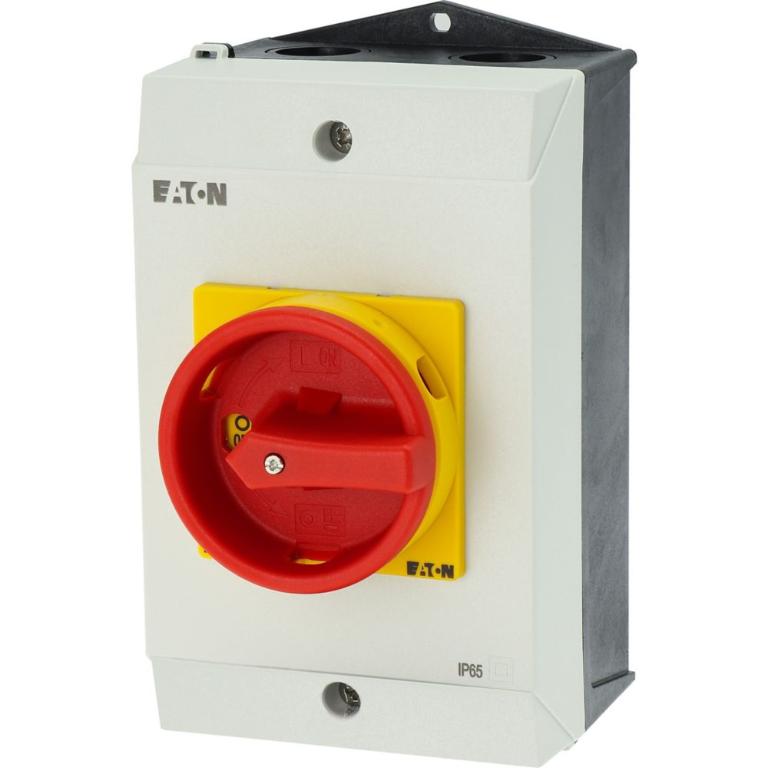 Enclosed Isolator 25A 3P Red/Yellow