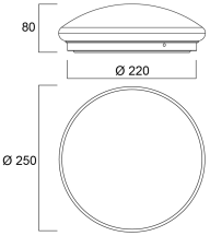 12W LED DUALTONE BH IP44