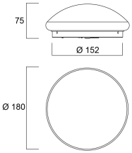 6W LED DUALTONE B/H IP44