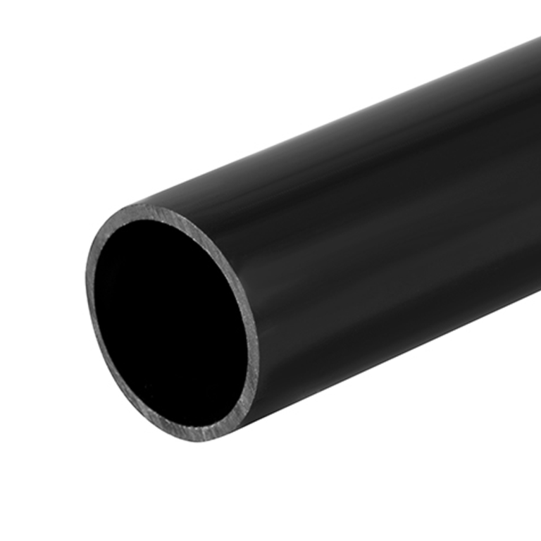 Marshall Tufflex Black Heavy Gauge Round Plastic Conduit 25mm x 3m