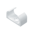 OVAL U CLIP 16MM WHITE