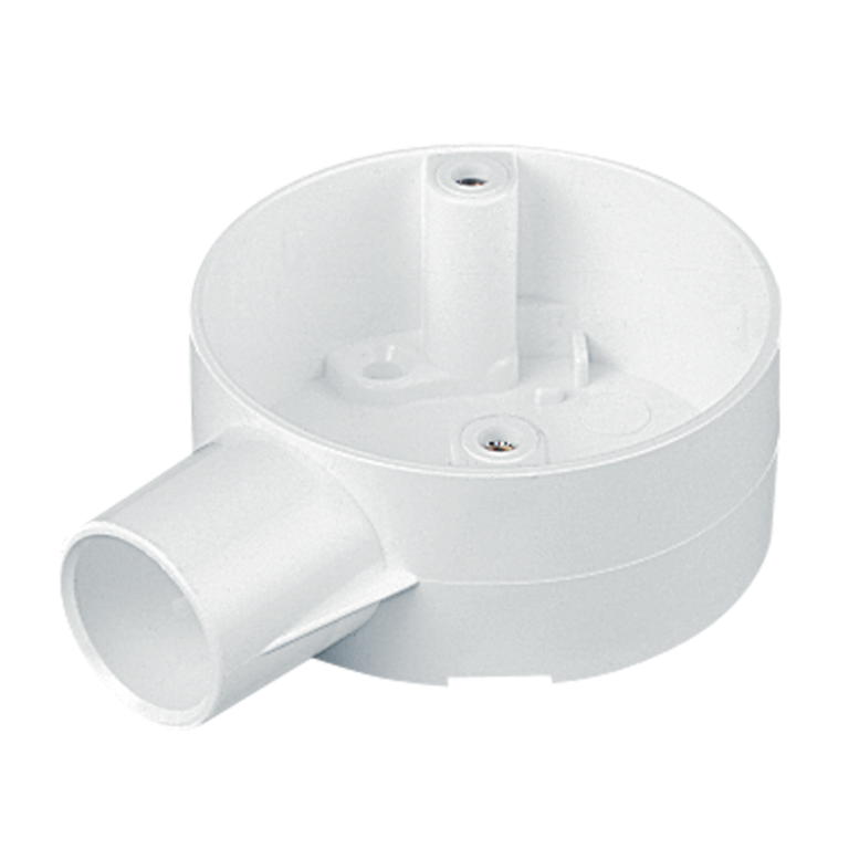 Marshall Tufflex White PVC Terminal Box (1 Way) 20mm