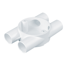 M/Tufflex 20mm PVC H-Box - White