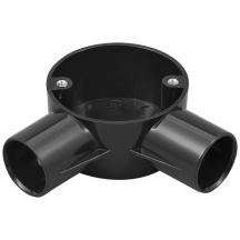 M/Tufflex 25mm PVC Angle Box - Black