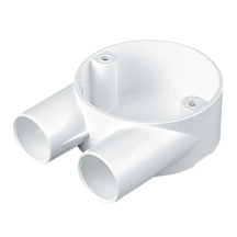 M/Tufflex 25mm PVC U-Box - White