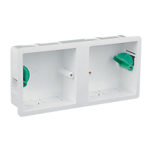 M/Tufflex 2 Gang 34mm Dry Lining Box - White