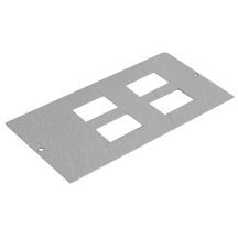 M/Tufflex 3 Comp Data/Voice Plate 4 Cutouts RJ45