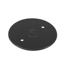 M/Tufflex PVC Overlapping Circular Conduit Lid 85mm - Black