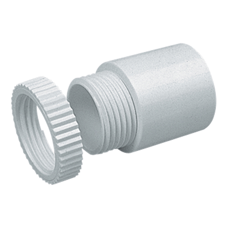 Marshall Tufflex White PVC Male Thread Adaptor 20mm