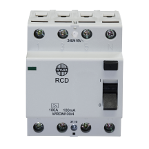 Wylex 100A 4 Pole 100mA Type A RCD