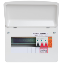 Fusebox 6 Way Consumer Unit with 100A Main Switch and Type 2 SPD