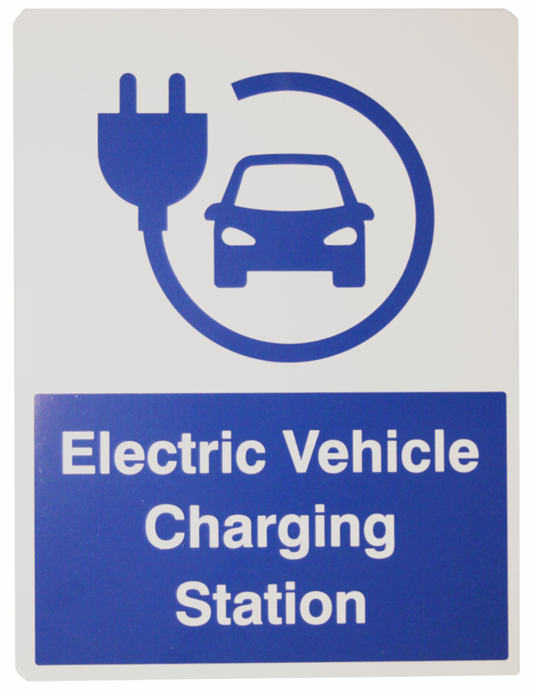 EV CHARGING STATION LABEL