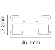 Mainline Mains IP20 2340mm Track Section White