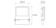 FLOODLIGHT 20W BLK