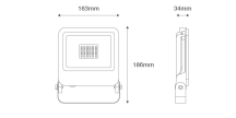 FLOODLIGHT 30W BLK