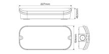 LED EMER BULKHEAD 3W