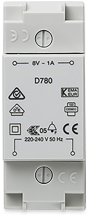 8V  1A DIN TRANSFORMER