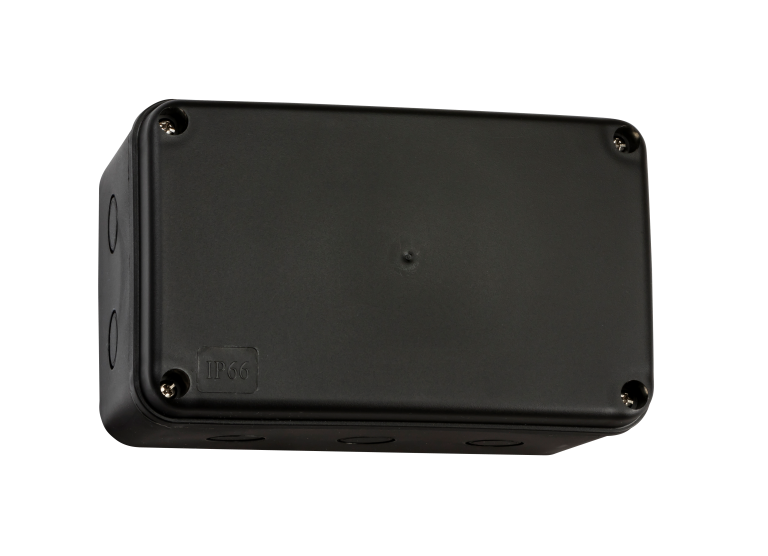 KNIGHTSBRIDGE JB009BK IP66 ADAPTABLE BOX | BLACK | 181MM x 111MM x 100MM