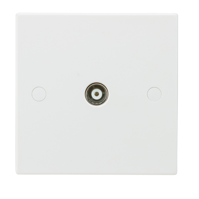 MLA SN0100 1G COAXIAL OUTLET WHITE | SQUARE