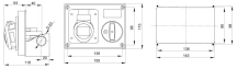 32A 3P+E 380-415V SOCKET