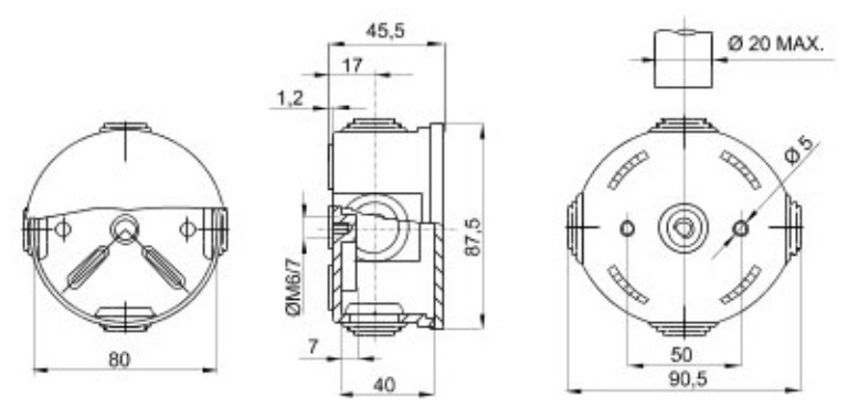 Gewiss GW44002 Enclosure 80x40mm