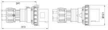 Gewiss 125A 3P+N+E 415V Plug IP67