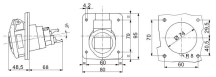 P/SKT IP44 4P+E 32A 400V