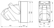 16A 2P+E 110V COMBI SKT