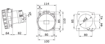 63A 5P 380V SOCKET