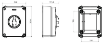 63A 4P ROTA ISOL IP65