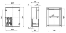 GEWISS GW44428 ENCLOSURE