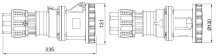 125A 3P 230V CONNECTOR