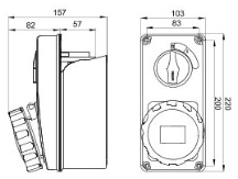 INTERLOCKED SOCKET OUTLE