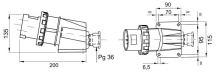 63A 4P 380V SOCKET