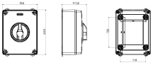 63A 3P IP65 ROTARY ISOLA