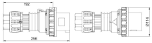 63A 2P+E 230V PLUG IP67